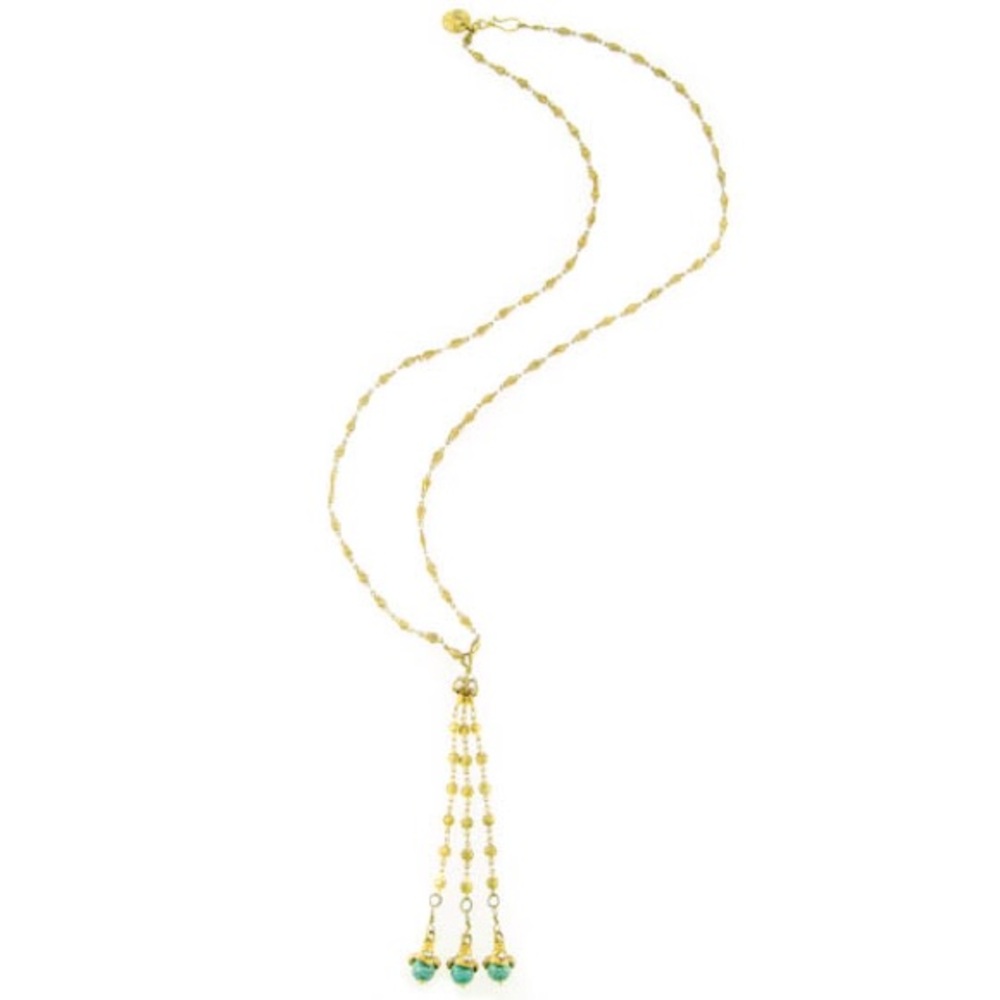 Gypsy Handmade Triple Turquoise Censer Necklace